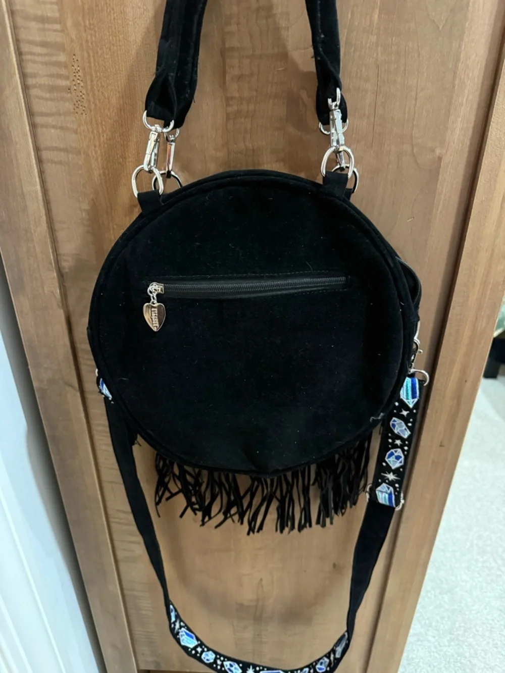 Restyle Enchanted Forest Round Bag with fringe - Picture 6 of 6